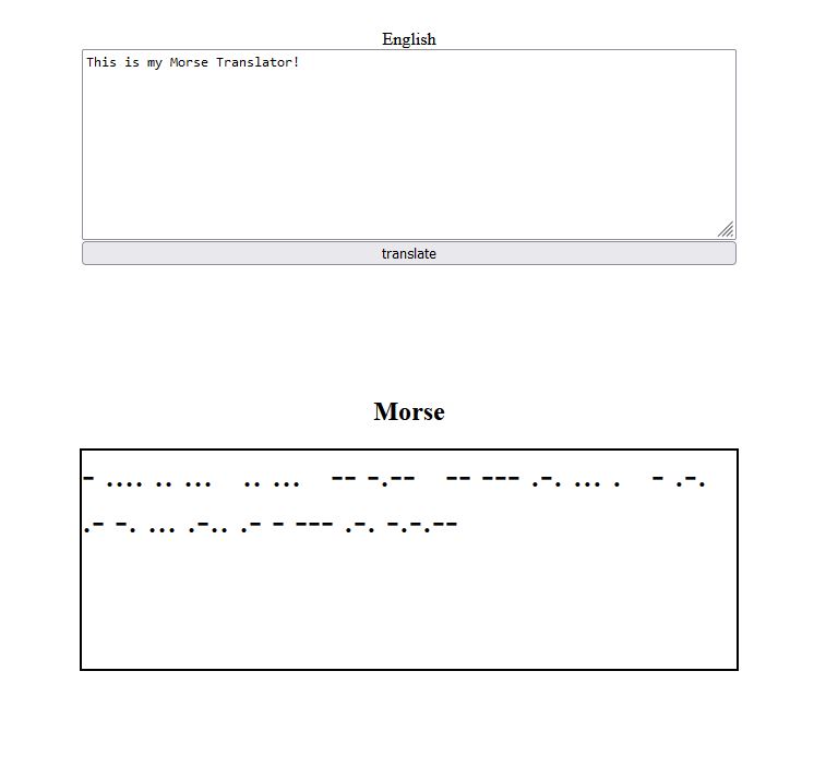 MorseCodeTranslator